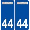 44  Saint Herblon logo ville autocollant plaque stickers