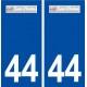 44  Saint Herblon logo ville autocollant plaque stickers