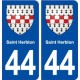 44  Saint Herblon blason ville autocollant plaque stickers