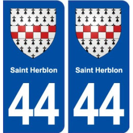 44  Saint Herblon blason ville autocollant plaque stickers