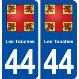 44  Touches blason ville autocollant plaque stickers