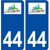 44  Touches logo ville autocollant plaque stickers