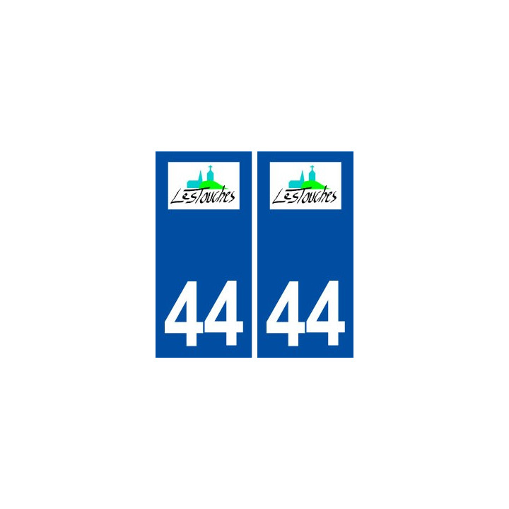 44  Touches logo ville autocollant plaque stickers