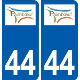 44  Paimbœufl ogo ville autocollant plaque stickers