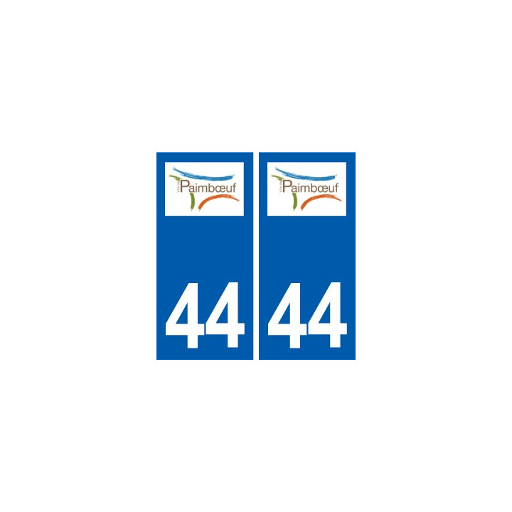 44  Paimbœufl ogo ville autocollant plaque stickers