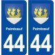 44  Paimbœuf blason ville autocollant plaque stickers