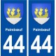 44  Paimbœuf blason ville autocollant plaque stickers