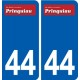 44  Prinquiau logo ville autocollant plaque stickers
