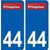 44  Prinquiau logo ville autocollant plaque stickers