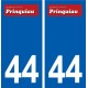 44  Prinquiau logo ville autocollant plaque stickers