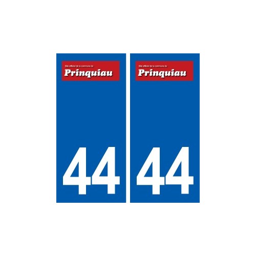 44  Prinquiau logo ville autocollant plaque stickers