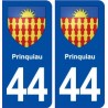 44  Prinquiau blason ville autocollant plaque stickers