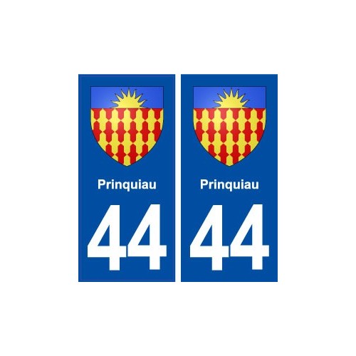 44  Prinquiau blason ville autocollant plaque stickers