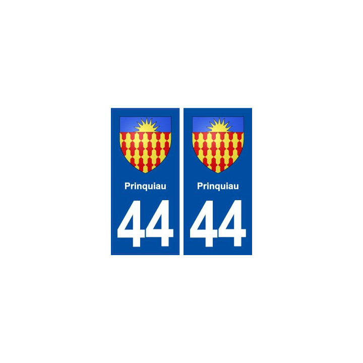 44  Prinquiau blason ville autocollant plaque stickers