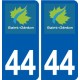 44  Saint Géréon logo ville autocollant plaque stickers