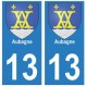 13 Aubagne city sticker plate