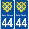44  Saint Géréon blason ville autocollant plaque stickers