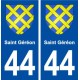 44  Saint Géréon blason ville autocollant plaque stickers