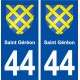 44  Saint Géréon blason ville autocollant plaque stickers