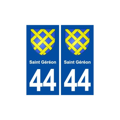 44  Saint Géréon blason ville autocollant plaque stickers