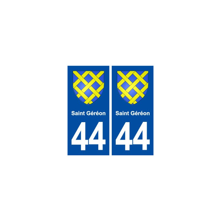 44  Saint Géréon blason ville autocollant plaque stickers