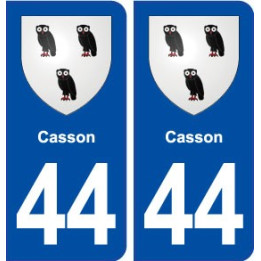 44  Casson blason ville autocollant plaque stickers