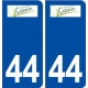 44  Casson logo ville autocollant plaque stickers