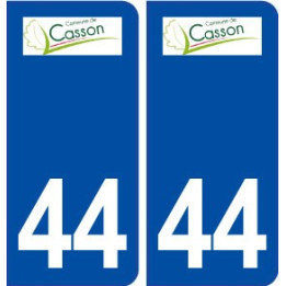 44  Casson logo ville autocollant plaque stickers