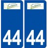 44  Casson logo ville autocollant plaque stickers