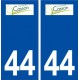 44  Casson logo ville autocollant plaque stickers