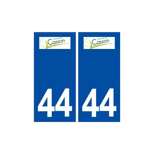 44  Casson logo ville autocollant plaque stickers