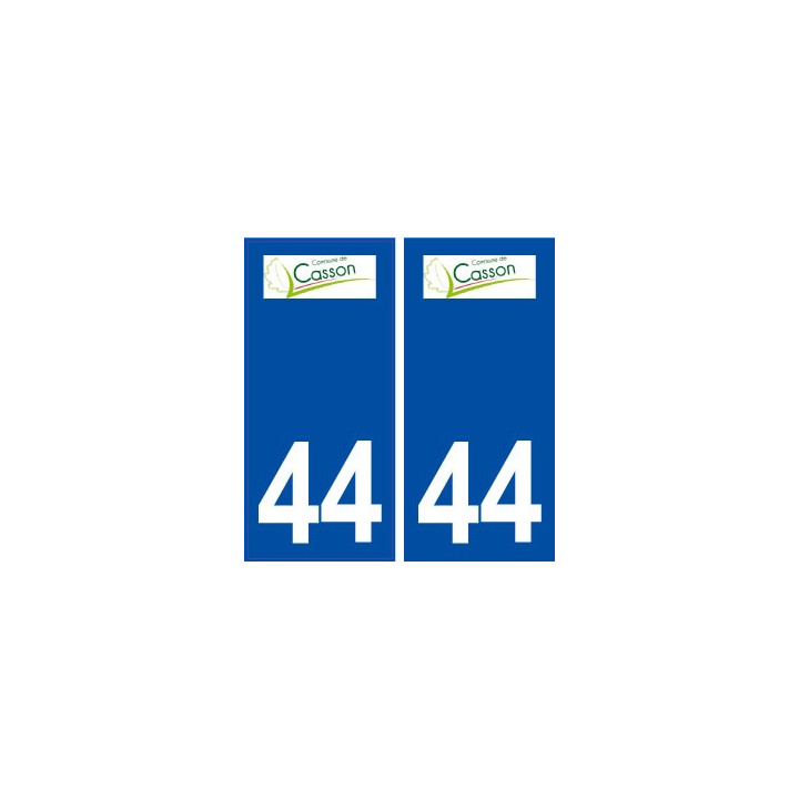 44  Casson logo ville autocollant plaque stickers