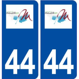 44  Mouzillon logo ville autocollant plaque stickers