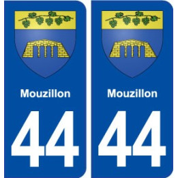 44  Mouzillon blason ville autocollant plaque stickers
