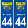 44  Mouzillon blason ville autocollant plaque stickers