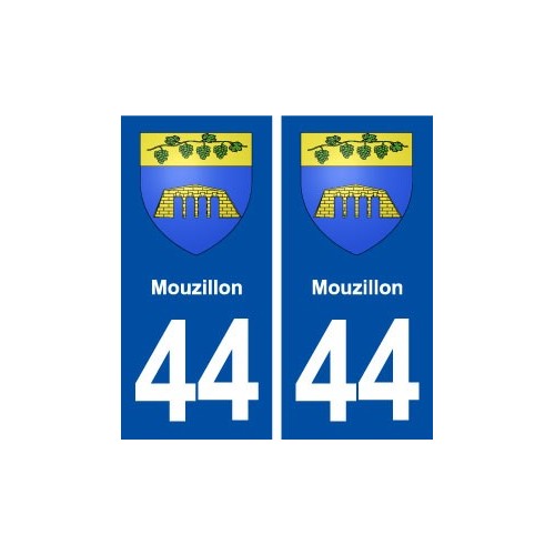44  Mouzillon blason ville autocollant plaque stickers