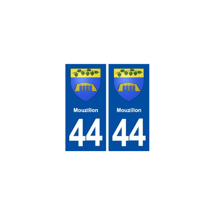44  Mouzillon blason ville autocollant plaque stickers