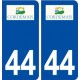 44  Cordemais logo ville autocollant plaque stickers