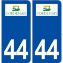 44  Cordemais logo ville autocollant plaque stickers