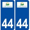 44  Cordemais logo ville autocollant plaque stickers