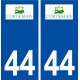 44  Cordemais logo ville autocollant plaque stickers