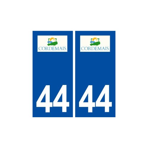 44  Cordemais logo ville autocollant plaque stickers