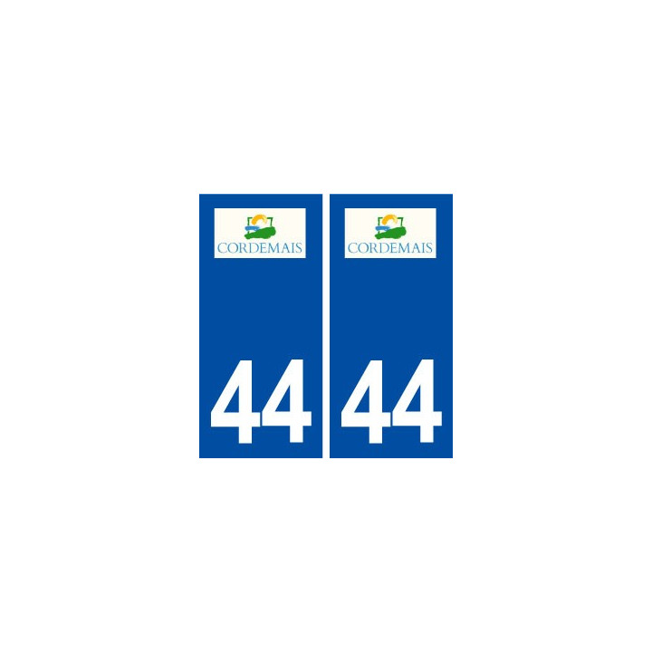 44  Cordemais logo ville autocollant plaque stickers