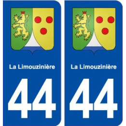 44  La Limouzinière blason ville autocollant plaque stickers