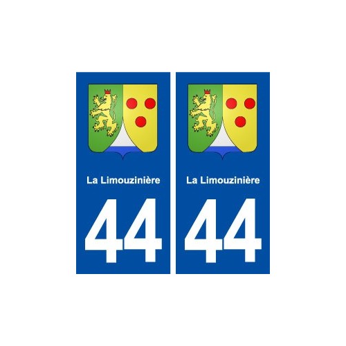 44  La Limouzinière blason ville autocollant plaque stickers