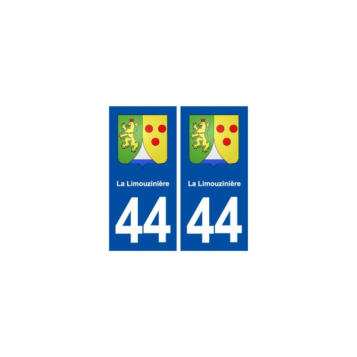 44  La Limouzinière blason ville autocollant plaque stickers