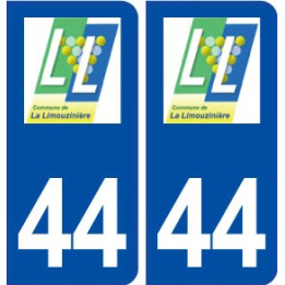 44  La Limouzinière logo ville autocollant plaque stickers