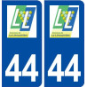 44  La Limouzinière logo ville autocollant plaque stickers