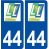 44  La Limouzinière logo ville autocollant plaque stickers