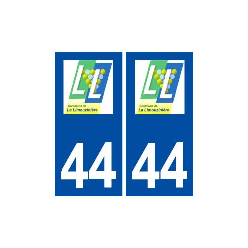 44  La Limouzinière logo ville autocollant plaque stickers